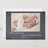 Twice Blessed Twins - geboorteaankondiging Aankondiging (Achterkant)