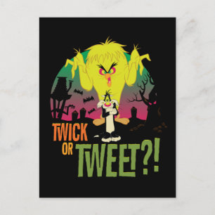 "Twick of Tweet" TWEETY™ & SYLVESTER™ Uitnodiging Briefkaart