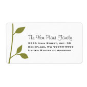 Twig and Leaf Etiket (Voorkant)