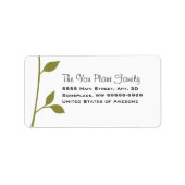 Twig and Leaf Etiket (Voorkant)