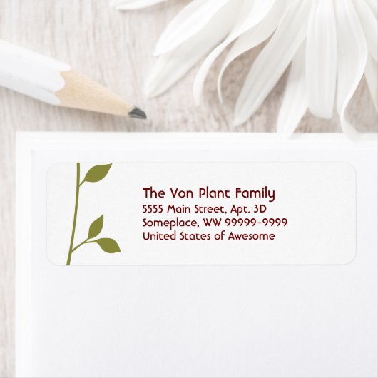 Twig and Leaf Etiket (Insitu)