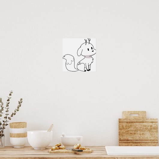 Twig Deerfox Hilda Poster (Keuken)