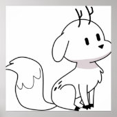 Twig Deerfox Hilda Poster (Voorkant)