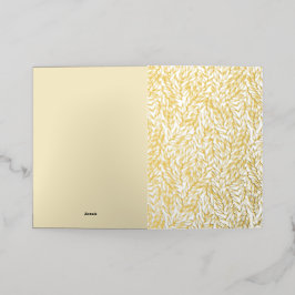 Twig vertrekt. folie wenskaart