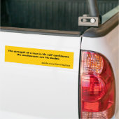 Twijfel en zelfvertrouwen bumpersticker (Op Truck)