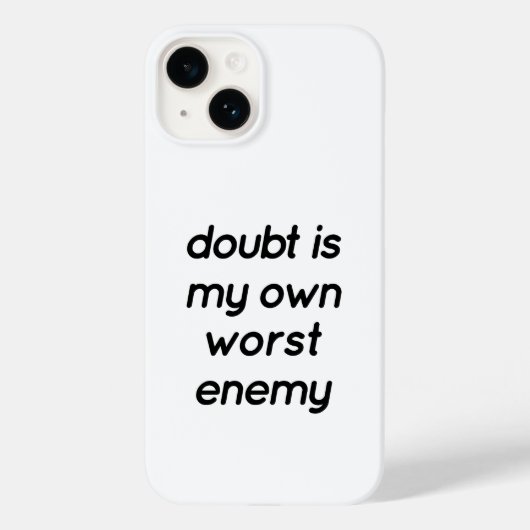 Twijfel iPhone Case (Achterkant)