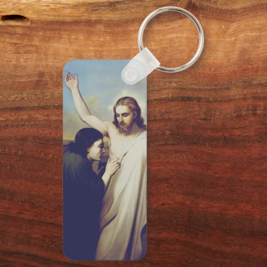 Twijfel over Sint Thomas door Silvestro Lega Sleutelhanger (Achterkant)