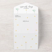 Twijfel Sprinkel Geslacht Neutrale Baby Shower All In One Uitnodiging (Buitenkant)