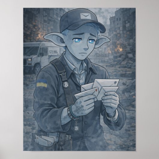 Twijfels / Postbode / Straat Poster (Voorkant)