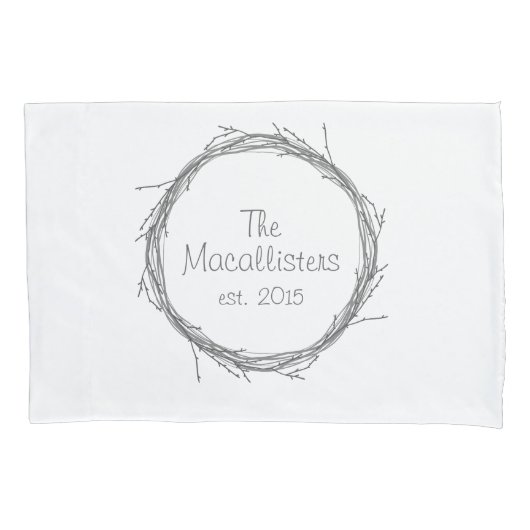 Twijndraden en wijnstokken kussensloop (Voorkant)