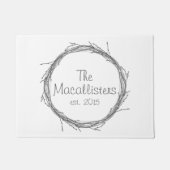 Twijnstokken en twijgen deurmat (Voorkant)