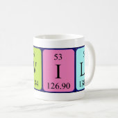 Twila tasse de nom de table périodique (Devant droit)