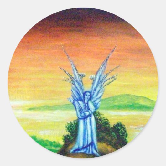 TWILIGHT ANGEL RONDE STICKER (Voorkant)