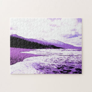 Twilight Beach in Violet en Paars Legpuzzel