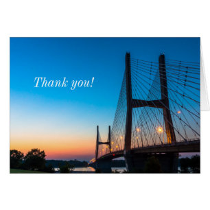 Twilight bij Bill Emerson Bridge Dank u Notecard