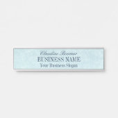 Twilight Blue getextureerde look Hanging Desk Deurbordje (Voorkant)