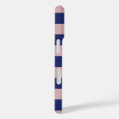 Twilight Blue Sunrise Pink Stripes Case-Mate iPhone Case (Achterkant / Rechts)