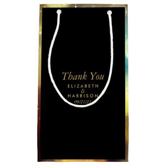 Twilight Bokeh Lights Wedding Favor Klein Cadeauzakje (Voorkant)