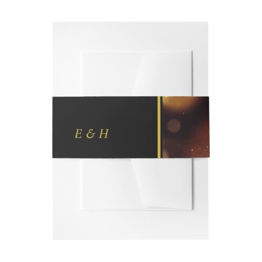 Twilight Bokeh Lights Wedding Uitnodigingen Wikkel (Voorkant Voorbeeld)