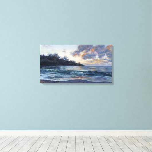 "Twilight Breakers" Canvas Afdruk (Insitu (Houten vloer))