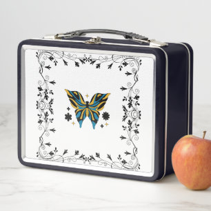 Twilight Butterfly Bloom – Fantasie Bloemschilderk