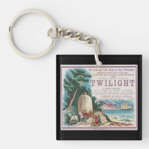 Twilight Clipper Zeilschip Sleutelhanger