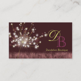 Twilight Dandelion Uniek Monogram Visitekaartje