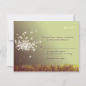 Twilight Dandelion Wedding RSVP (Devant)