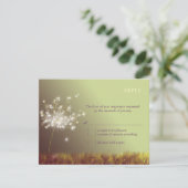 Twilight Dandelion Wedding RSVP (Debout devant)