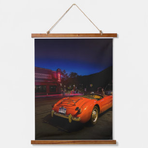 Twilight Drive – Klassieke MG in Glenwood Springs Hangend Wandkleed