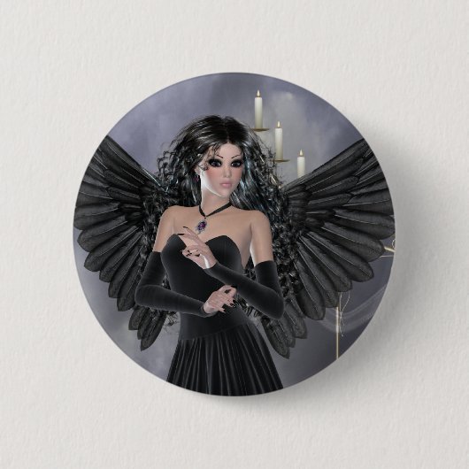 Twilight Fairy Pin Badge Ronde Button 5,7 Cm (Voorkant)
