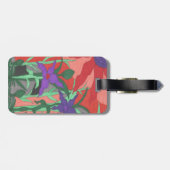 Twilight Floral Garden Bagagelabel (Achterkant horizontaal)