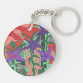 Twilight Floral Garden Sleutelhanger (Achterkant)