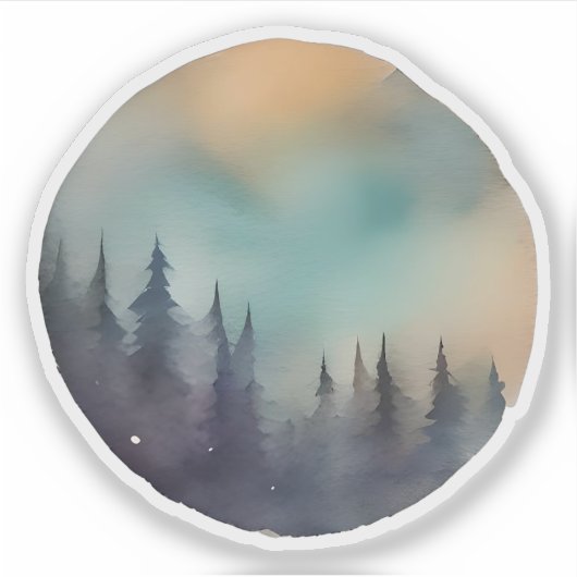 Twilight Forest Serenity Sticker (Voorkant)