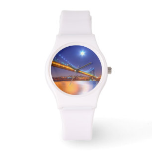 Twilight, George Washington BridgePalisades, NJ. Horloge