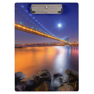 Twilight, George Washington BridgePalisades, NJ. Klembord