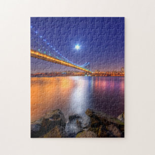 Twilight, George Washington BridgePalisades, NJ. Legpuzzel