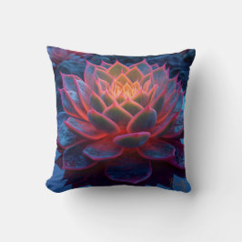 Twilight Glow Paarse Succulent - Reflecterende Sch Kussen