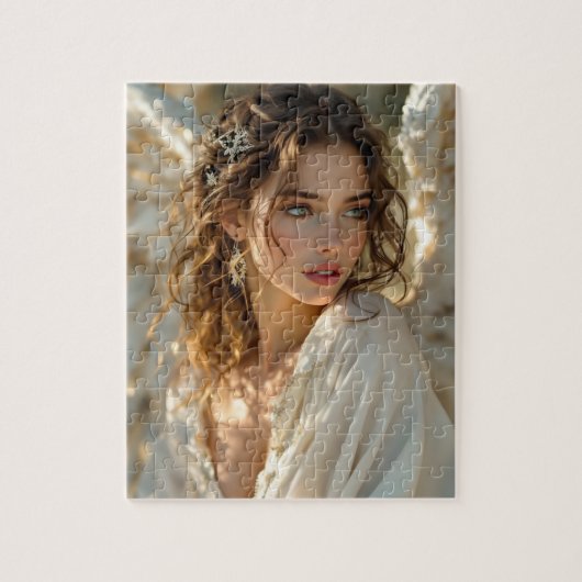 Twilight Guardian - Engel van vergulde vleugels Legpuzzel (Verticaal)