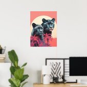 Twilight Guardians: Tropische Panters Poster (Thuiskantoor)