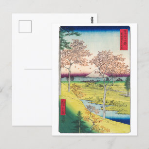 Twilight Hill bij Meguro Hiroshige Briefkaart