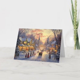 Twilight in het kerstdorp kaart