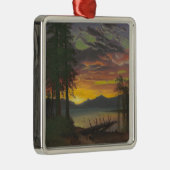 Twilight, Lake Tahoe, c.1870s (olie op canvas) Metalen Ornament (Rechts)
