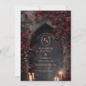 Twilight Lantern Arch Wedding Kaart (Voorkant)