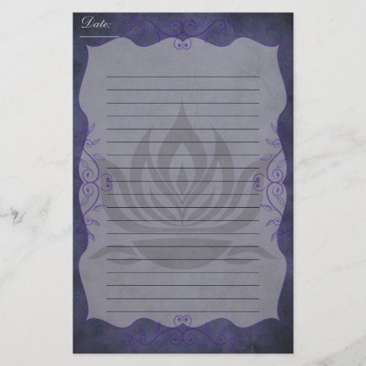 Twilight Lotus Briefpapier (Voorkant)