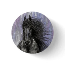 TWILIGHT MAGIC Friesian Horse-knop