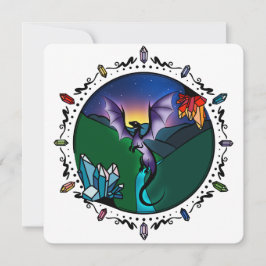 Twilight Magical Crystal Elegant Amethist Dragon