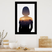 Twilight Marokko digitale dubbele belichting Poster (Keuken)