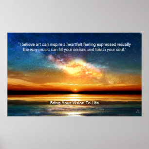 Twilight Milky Way - Breng uw visie tot leven Poster
