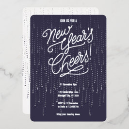 Twilight New Years juicht Folie-uitnodiging toe Folie Uitnodiging